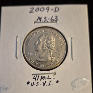 2009-D Quarter Dollar Coin MS-63